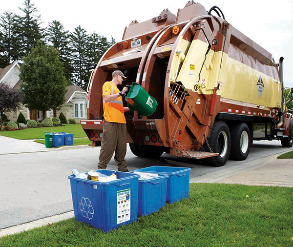 Recycling bins, recycling containers and carts for waste and recycling in Western Canada by Ecotainer Sales.