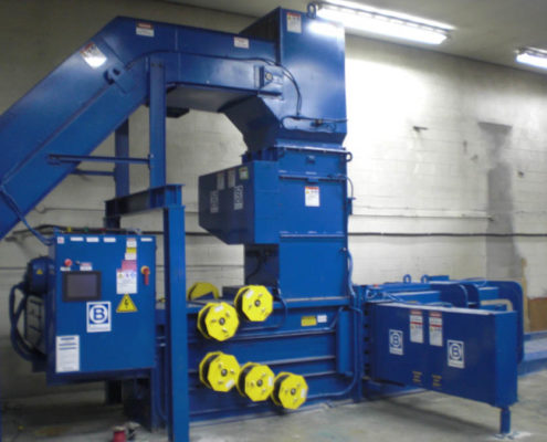 Inline Shredder Baler System