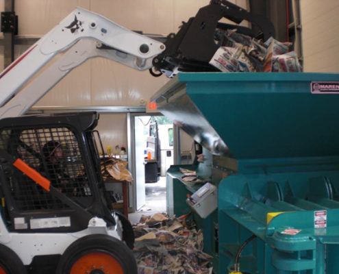 Paper Baler Bobcat Feed